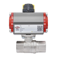 Vanne À Bille Pneumatique G1 1/4'' Laiton Ouverture Par Ressort