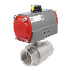 Vanne À Bille Pneumatique G1'' Laiton Double Effet