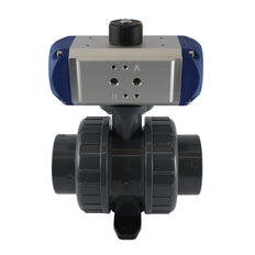 Vanne à boisseau sphérique pneumatique à double effet en PVC 63mm - VDL