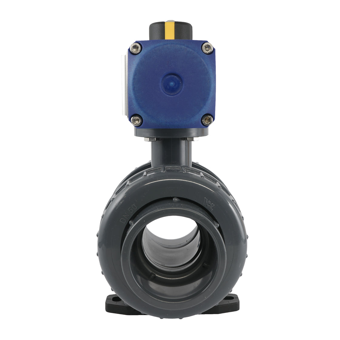 Vanne à boisseau sphérique pneumatique à double effet en PVC 63mm - VDL