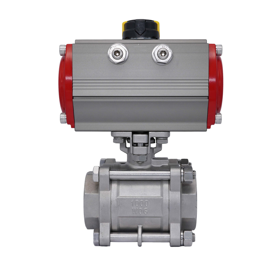 Vanne À Bille Pneumatique G4'' Acier Inoxydable Ouverture Par Ressort