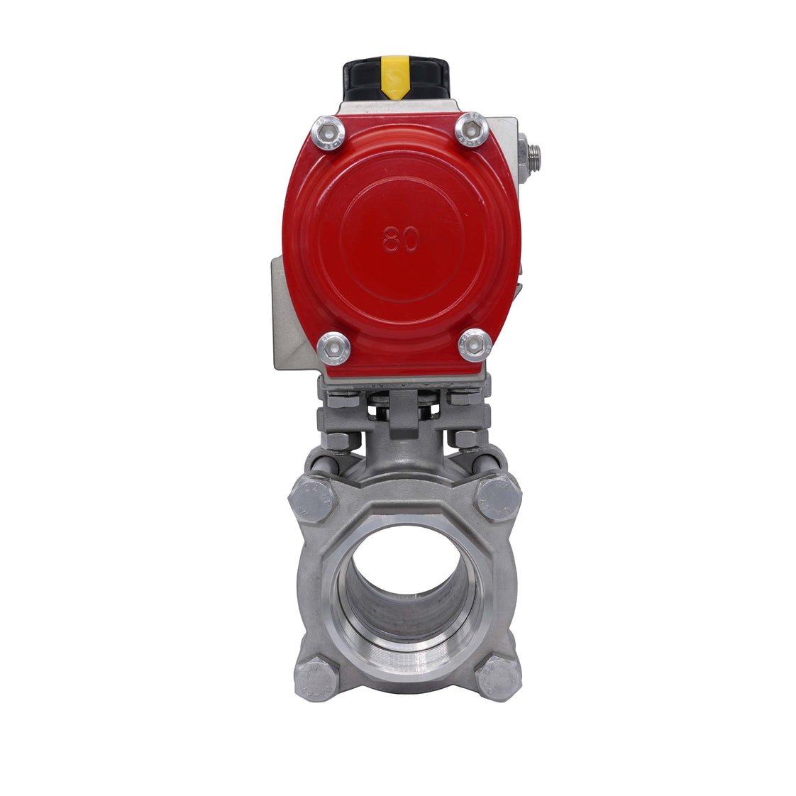 Vanne À Bille Pneumatique G4'' Acier Inoxydable Ouverture Par Ressort