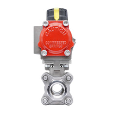 Vanne À Bille Pneumatique G1/4'' Acier Inoxydable Fermeture Par Ressort