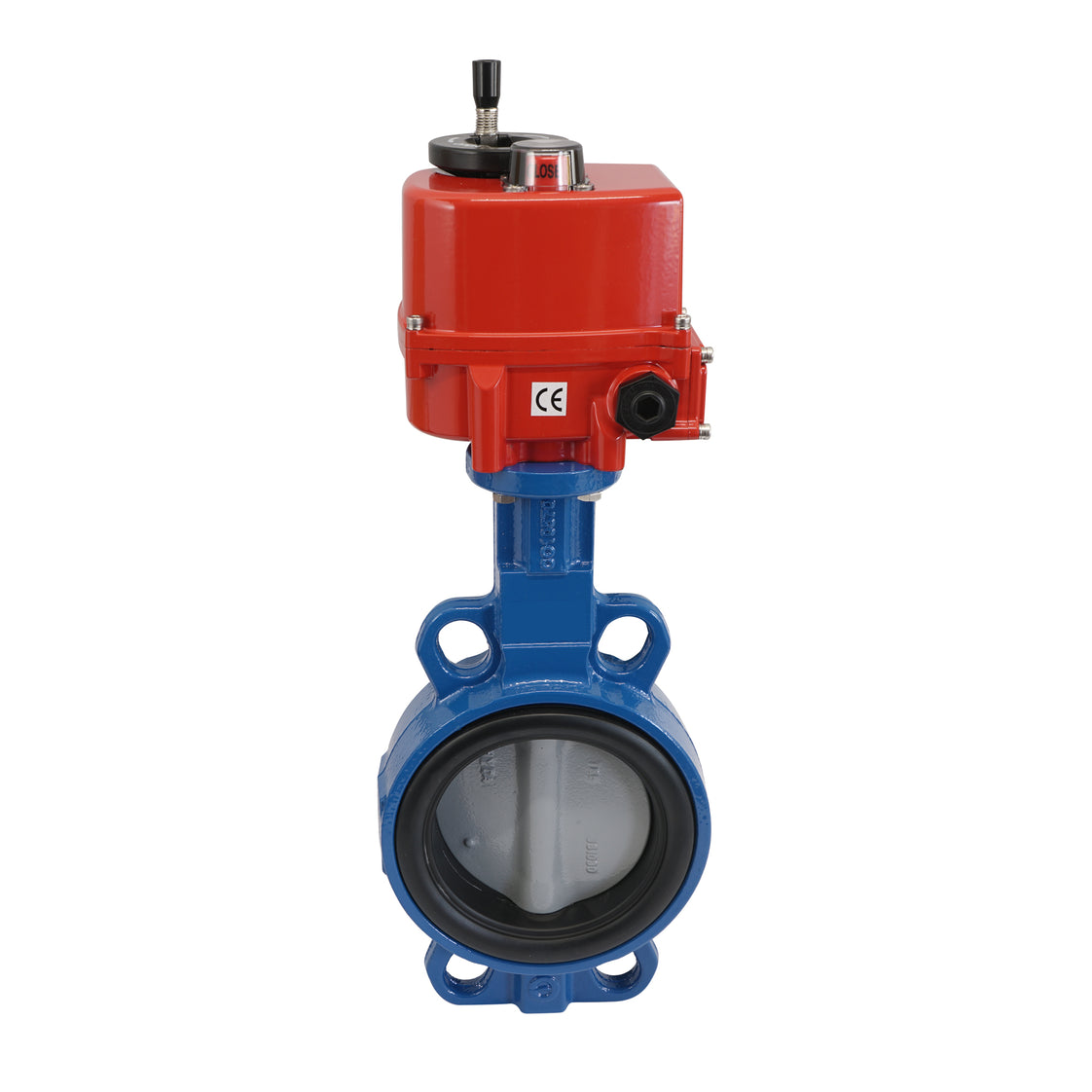 DN32 (1-1/4 pouce) 24 v ac/dc modulant la fonte électrique bbb papillon patte de valve nbr joint