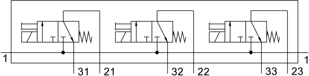 Festo 3x3/2 NC Monostable Air Électrovanne G1/4 160L/Min - 6687