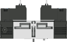 Festo 2x3/2 NC Monostable Vanne Électrovanne Taille 18mm ISO 15407-1 400l/min - 547149