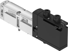 Festo 5/3 Air Pressurisé/Échappé Électrovanne Taille 18mm ISO 15407-2 370l/min - 8040110