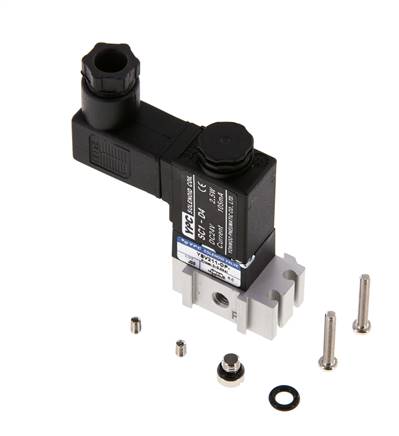 electrovanne 3/2 M5 NC 115V AC 0-8bar/0-112psi YPC