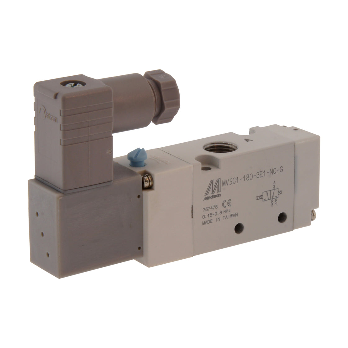 NPT 1/8'' 24V DC 3/2-Way NC Électrovanne 1.5-8bar MVSC1