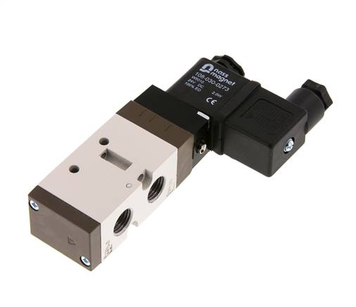electrovanne 5/2 G1/4'' (G1/8'') 12V DC 1.5-10bar/21.0-140psi YPC