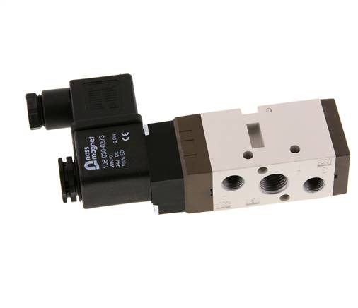 electrovanne 5/2 G1/4'' (G1/8'') 12V DC 1.5-10bar/21.0-140psi YPC