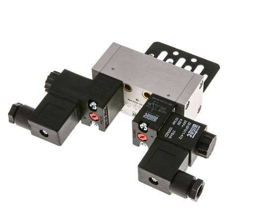 5/3 ISO 5599-1 Electrovanne centrale d'échappement 48V DC 3-10bar/42-140psi Airtec