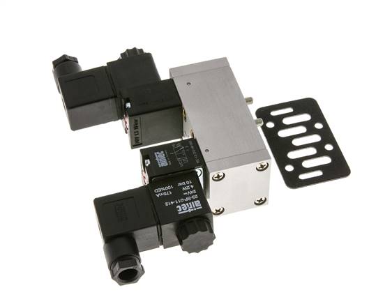 5/3 ISO 5599-1 Electrovanne centrale d'échappement 48V DC 3-10bar/42-140psi Airtec