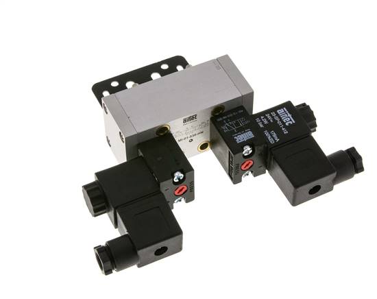 5/3 ISO 5599-1 Electrovanne à centre fermé 24V AC 3-10bar/42-140psi Airtec