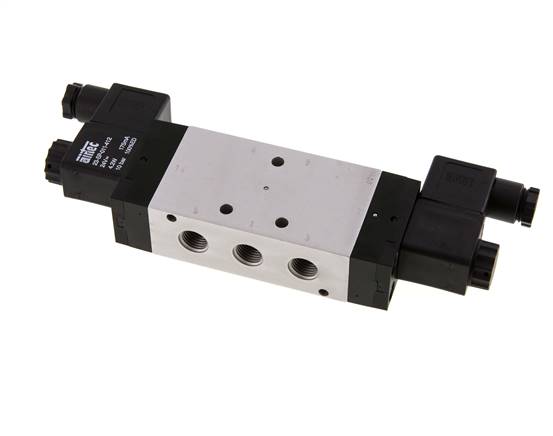 electrovanne de centre de pression 5/3 G1/4'' 12V DC 3-10bar/42-140psi Airtec