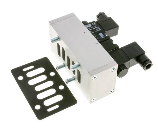 5/3 ISO 5599-3 Electrovanne à centre fermé 24V AC 3-10bar/42-140psi Airtec