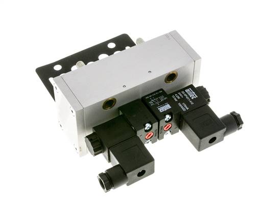 5/3 ISO 5599-3 Electrovanne centrale d'échappement 24V AC 3-10bar/42-140psi Airtec