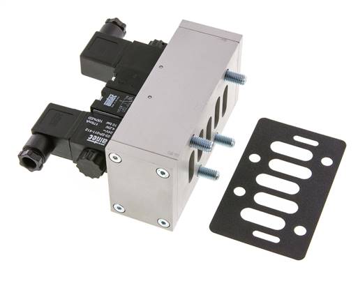 5/2 ISO 5599-3 Electrovanne bistable 12V DC 2-10bar/28-140psi Airtec