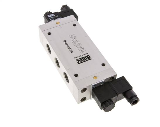 electrovanne centrale d'échappement 5/3 G1/2'' 24V DC 3-10bar/42-140psi Airtec
