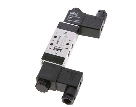 5/3 G1/8'' Electrovanne à centre fermé 230V AC 3-10bar/42-140psi Airtec