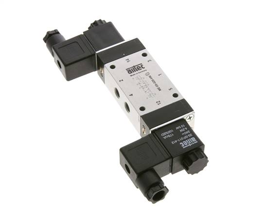 electrovanne bistable 5/2 G1/8'' pilote externe 12V DC 0-10bar/0-140psi Airtec