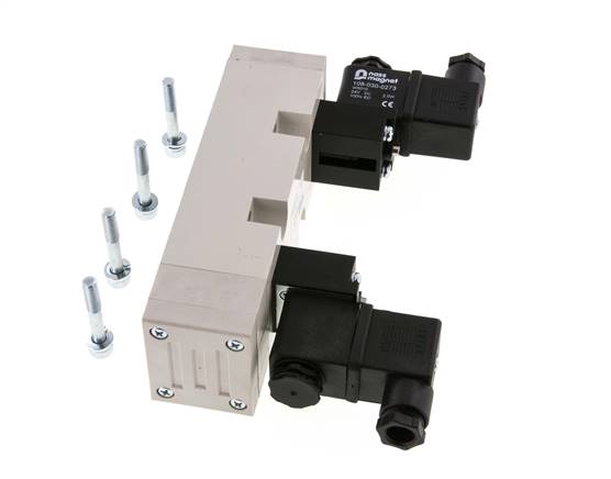 5/3 ISO 5599-2 Electrovanne de centre de pression 115V AC 2-10bar/28-140psi YPC