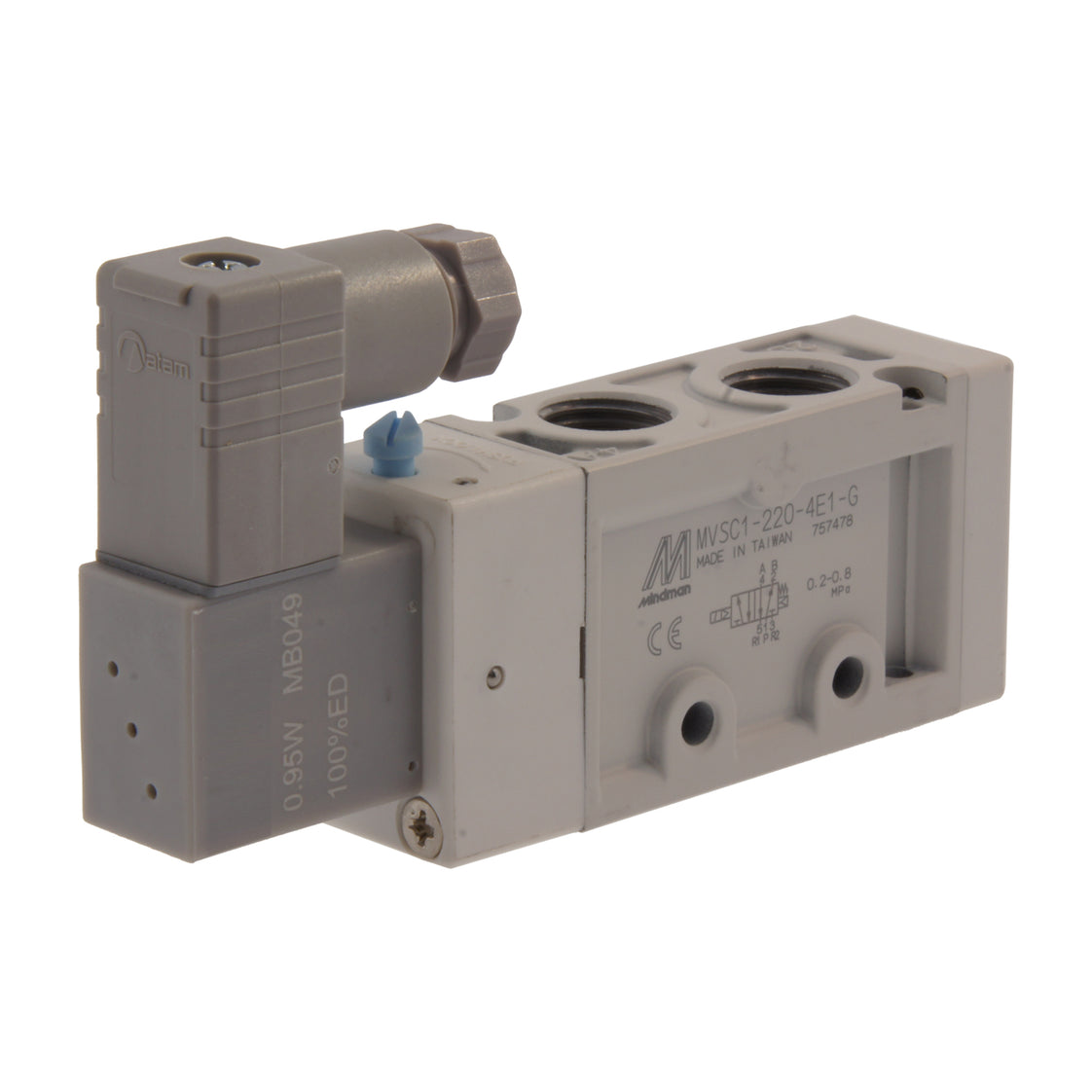NPT 1/4'' 24V DC Electrovanne 5/2 voies 2-8bar MVSC1