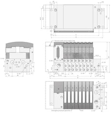 24x Terminal de distributeurs pneumatiques 24V DC 3-8bar/42-112psi Profibus DP Airtec