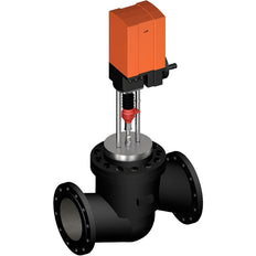 Vanne à Globe Belimo DN200 Bride 65mm Course Kvs630 230VAC 82s 3-Points 12000N IP65 Terminal H6200+GV12-230-3-T