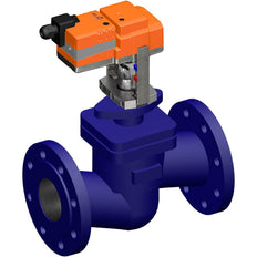 Vanne à Globe Belimo 18mm Bride DN100 Kvs125 24VAC/DC 35s MP-Bus 0-10/2-10V 1000N IP54 H6100X125-SP2/NVC24A-MP-TPC