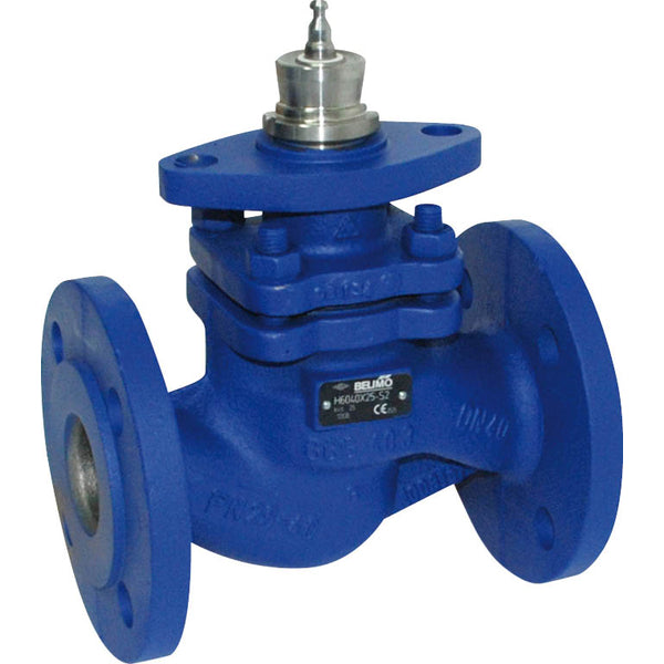 Vanne à Globe Belimo 15mm Bride DN15 Kvs2.5 24VAC/DC Sûr en Cas de Défaillance 35s 2-10V 1000N IP54 H6015X2P5-S2/NVKC24A-SR-TPC