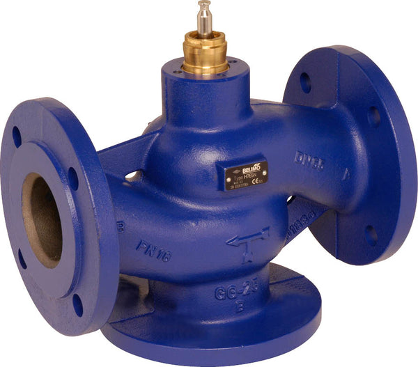 Belimo Vanne à Globe 3 Voies DN15 Bride 15mm Course Kvs4 24VAC/DC 150s 0-10V 500N IP54 H715R/LV24A-SZ-TPC