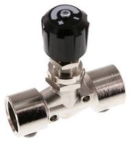 Robinet à pointeau G1/2'' en laiton nickele NBR 18 bar - NLBN