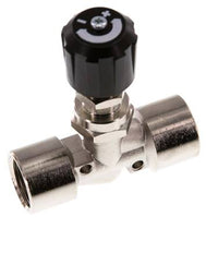 Robinet à pointeau G1/2'' en laiton nickele NBR 18 bar - NLBN