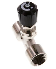 Robinet à pointeau G1/2'' en laiton nickele NBR 18 bar - NLBN
