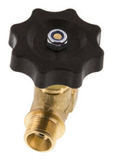 Vanne à pointeau en laiton G3/8'' mâle NBR 40 bar - NLB