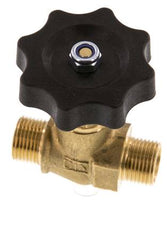 Vanne à pointeau en laiton G3/8'' mâle NBR 40 bar - NLB
