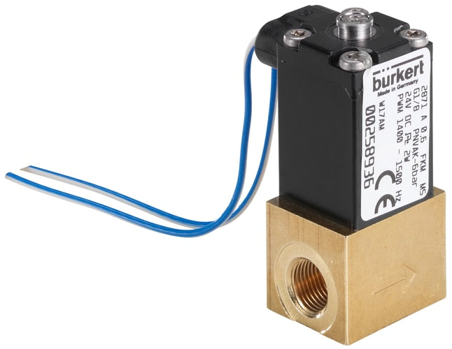 Électrovanne G1/8'' NC Laiton FKM -1-6bar/-15-87psi 24VDC 2871 311557