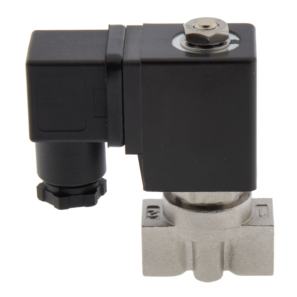 Electrovanne ST-DA 1/8'' acier inoxydable FKM 0-13bar 12V DC