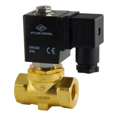 Electrovanne ST-SA 3/8'' NPT laiton FKM 0-10bar 24V DC