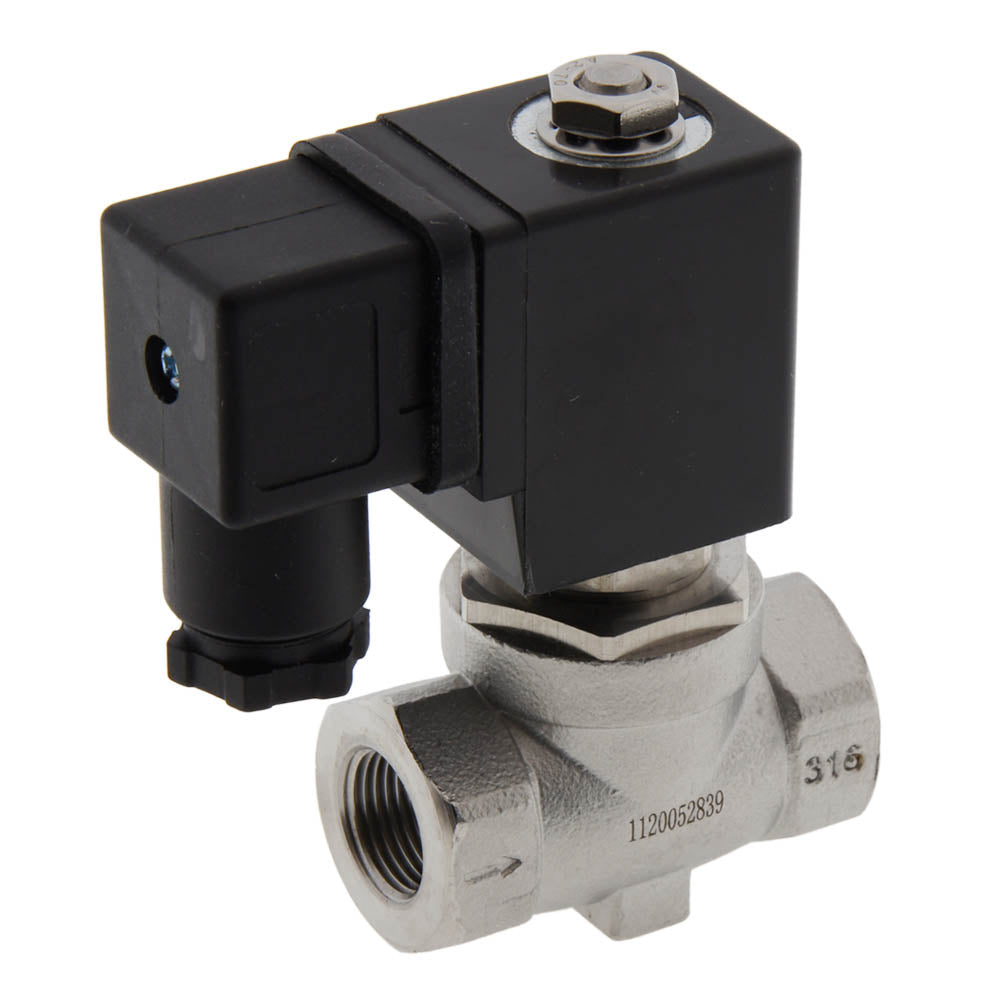 Electrovanne ST-SA 3/8'' acier inoxydable FKM 0-16bar 120V AC