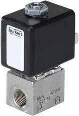 Electrovanne 3/2 voies M5 NC Acier inoxydable FKM 0-7.5bar/109psi 24VAC 7012 381023