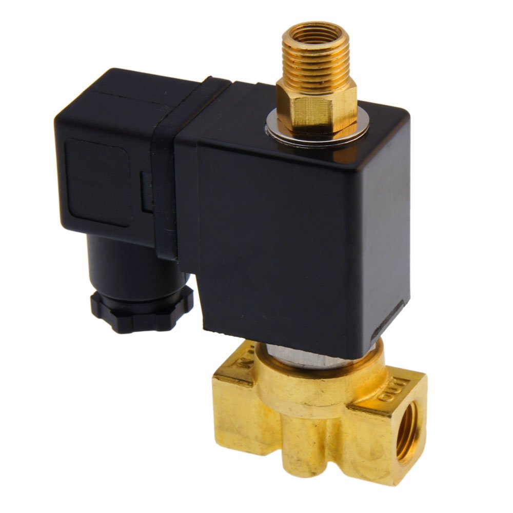 Electrovanne TW-DB 1/4'' 3/2 voies NO laiton FKM 0-4bar 230V AC
