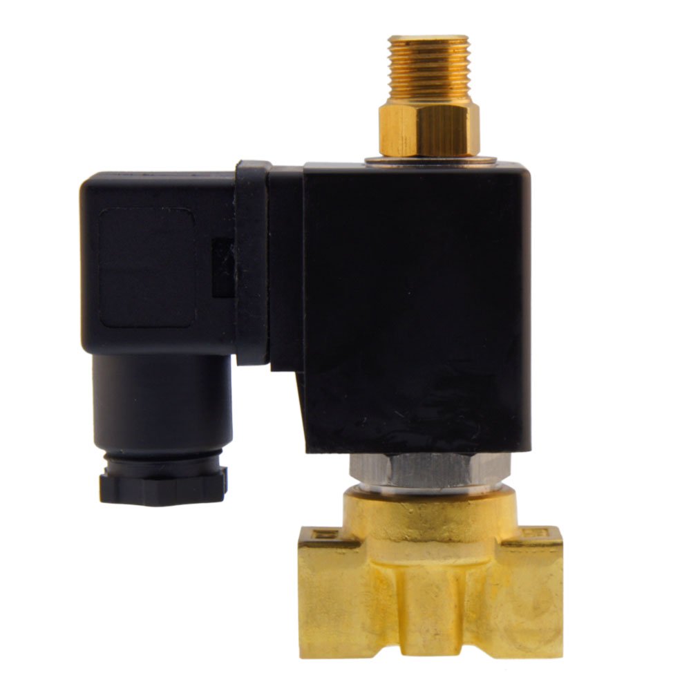 Electrovanne TW-DB 1/4'' 3/2 voies NO laiton FKM 0-4bar 230V AC