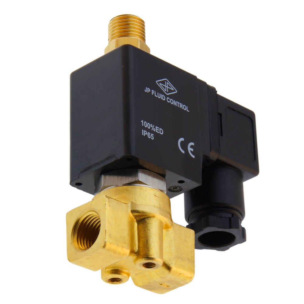 Electrovanne TW-DD 1/4'' 3/2 voies UN laiton FKM 0-3,5bar 230V AC