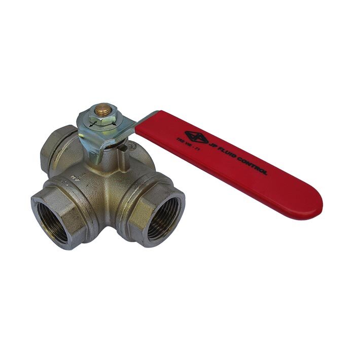 71 - G3/4'' 3-Way (T) Ball Valve F/F/F