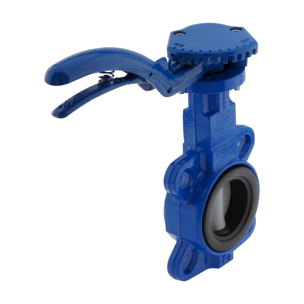 DN65 (2-1/2 inch) PN16 Wafer Butterfly Valve GG25-Stainless steel-NBR