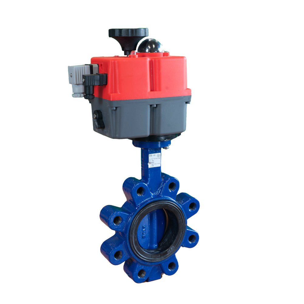 Electric Butterfly Valve DN40 24-240V AC/DC Fail-Safe Lug GGG40 NBR J+J