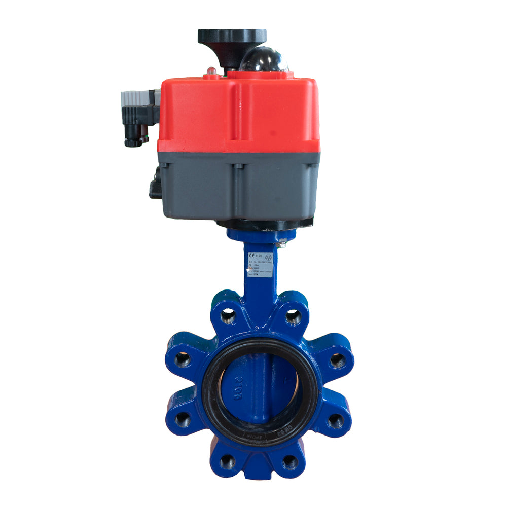 Electric Butterfly Valve DN32 24-240V AC/DC Lug GGG40 FKM J+J