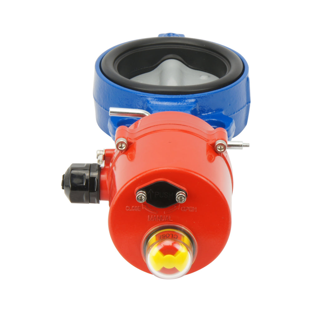 DN80 (3 inch) 230VAC Wafer Electric Butterfly Valve GGG40-Cast iron-EPDM - BFLW